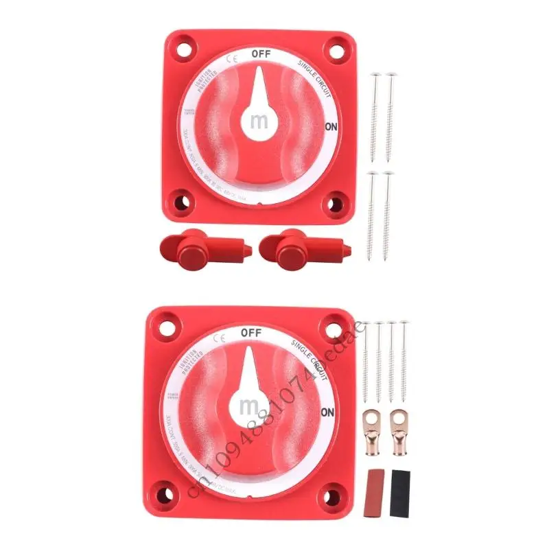 

0XXC High Current Battery Disconnect Switches 12-48V Isolator Cut Off Switches for Marine Boat Car Truck Campers