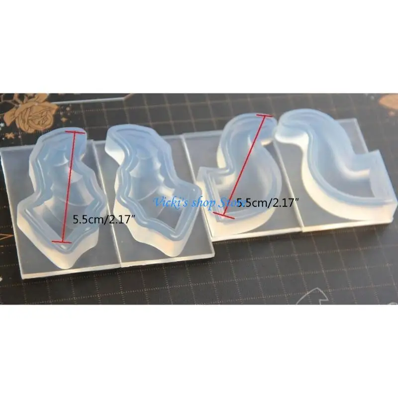 Sheep Horn Earrings Silicone Decorative Pendant Mold Handmade Epoxy Mold