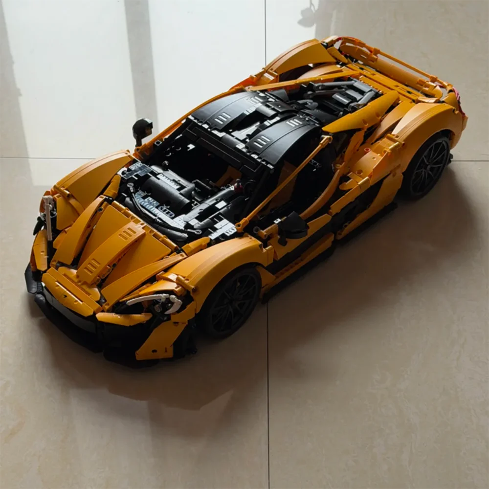 

3893PCS Technical 1:8 Scale Racing Car Building Blocks Set, P1 MOC Model, DIY Assembly Collectied Toy Gift for Adult Friends