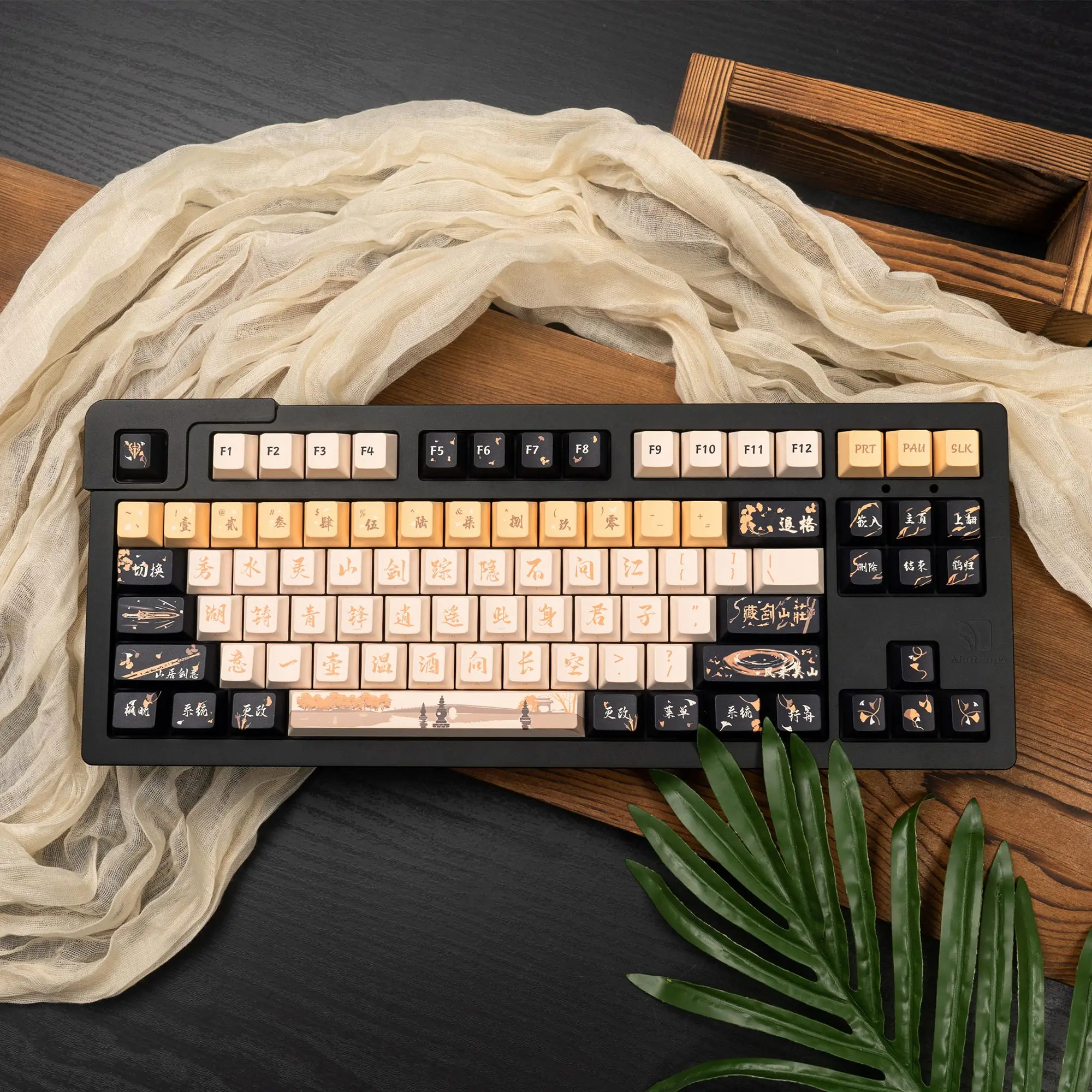 

Колпачки для клавиш в древнем стиле, вишневый профиль, пятисторонняя сублимация, набор колпачков для клавиш из ПБТ для механической клавиатуры MX 61/64/75/87/96/104