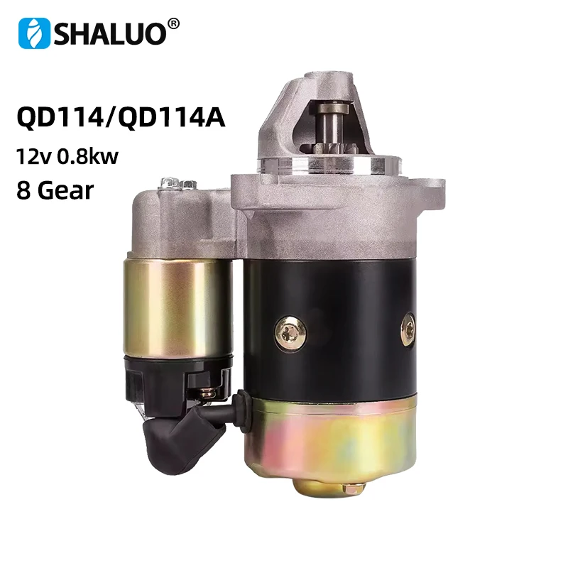 

170F 178F 186F Air-cooled Diesel Engine Generator QD114A 0.8kw 12v Starter Motor RPM Spare Parts