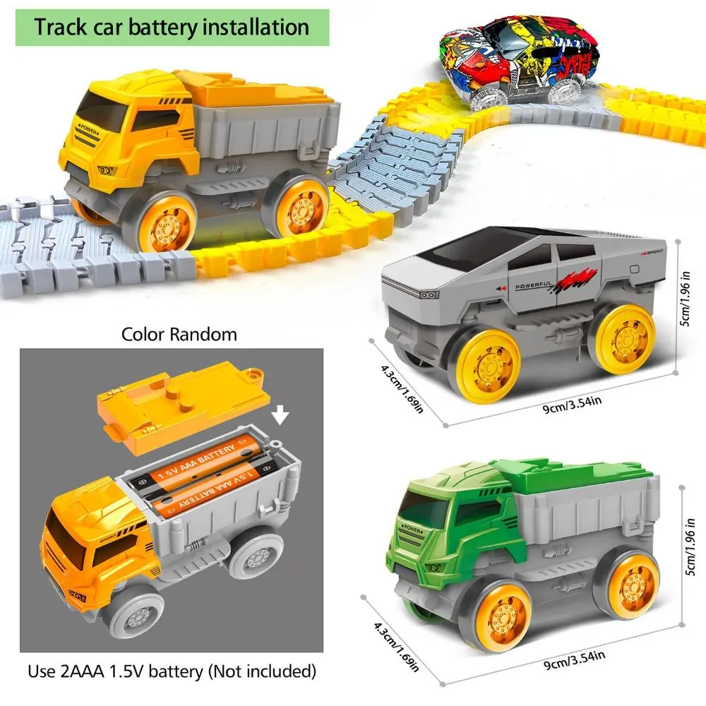 Christmas Climbing Track Track Car Train Electric Railcar Educational Electric Track Mini Car Puzzle Car Engineering
