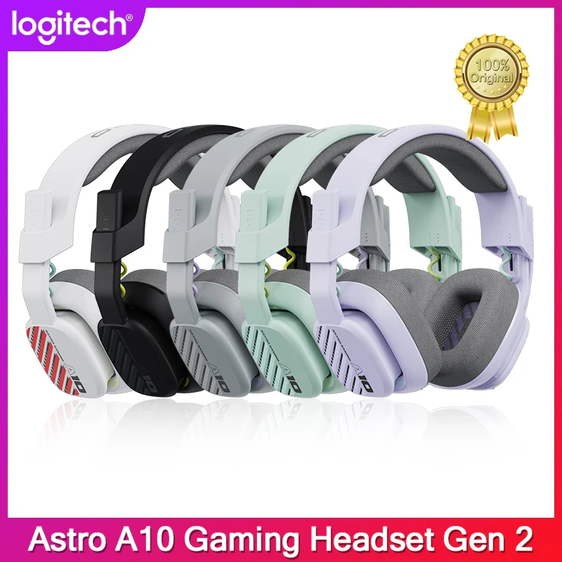 

Logitech Astro A10 Gaming Headset Gen 2 Wired Headset Over-Ear Gaming Headphones with Flip-to-Mute Microphone 32 Mm Drivers