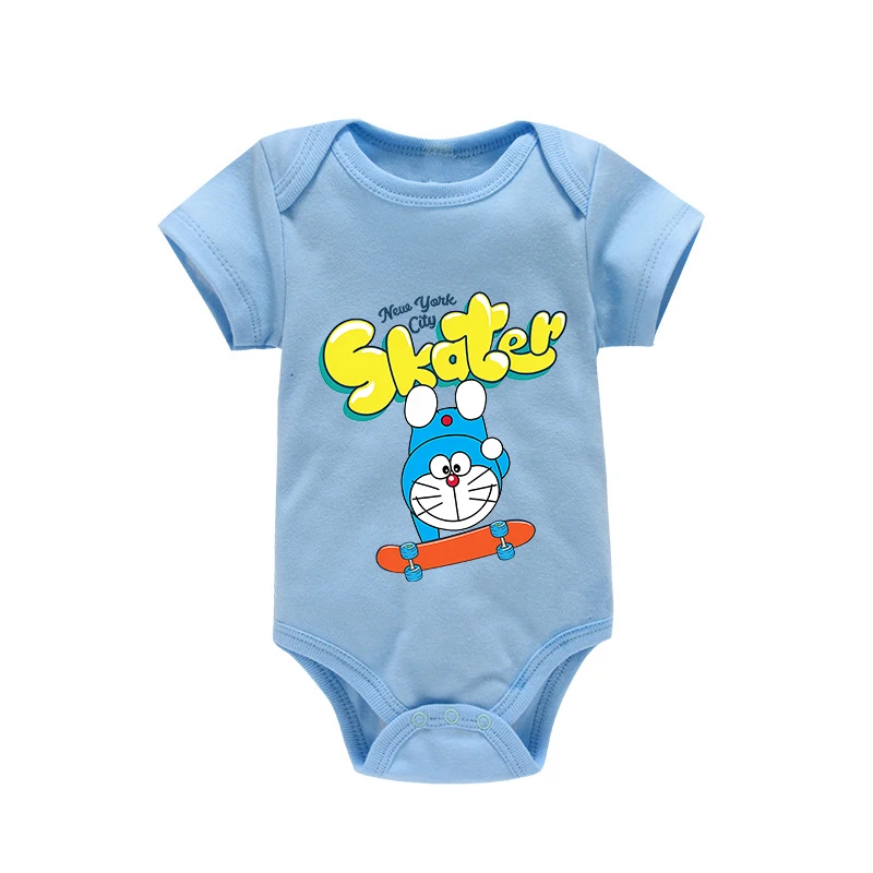 Doraemon Baby Jumpsuit Boy Girl Newborn Cotton Homewear Cartoon Cute Infant Clothes Comfortable Safe Soft Romper Bodysuit Gift