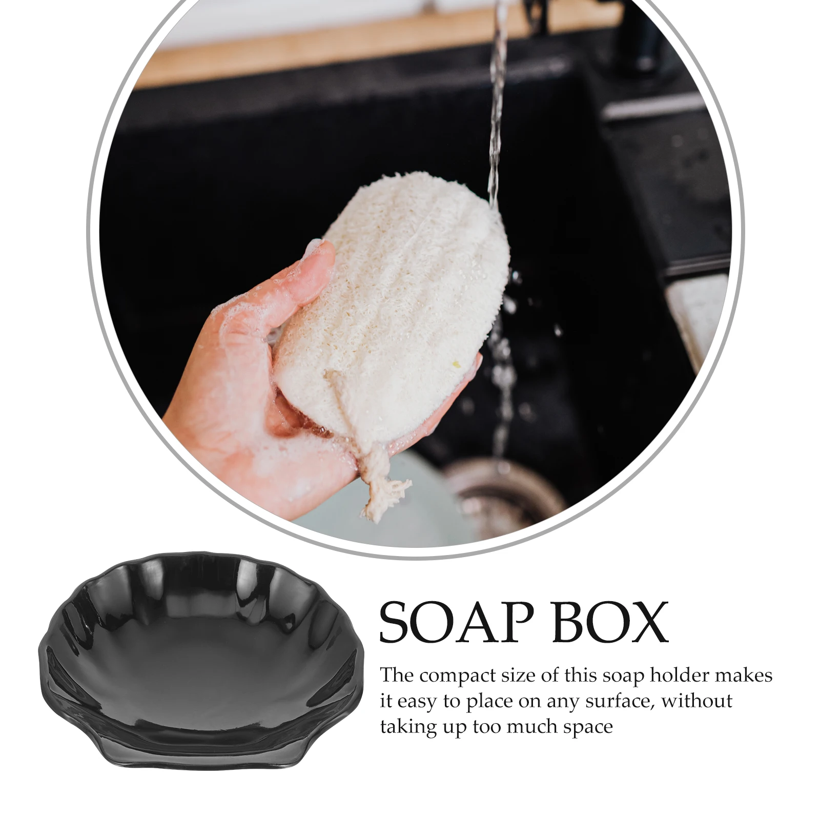 

Sea Shell Soap Holder Plastic Compact Bar Soap Tray For Shower Bathroom Sink Storage Non-Metal Portable Home Hotel Use