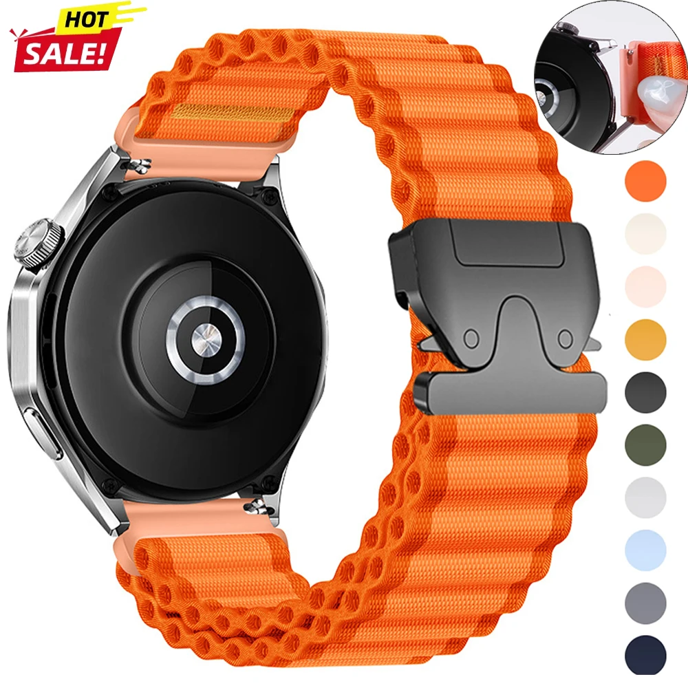 QuickFit 20mm 22mm 26mm Gewebtes Nylon-Armband für Garmin Fenix 8 47mm 51mm 7 7X 6 6X 5 5X Plus/Enduro 3/Epix Pro Gen 2 Gurt