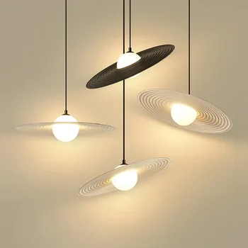 Nordic Creative Water Ripple LED Pendant Lights Living Dining Room Kitchen Chandeliers Lighting Home Decor Bedroom Floor Lamps