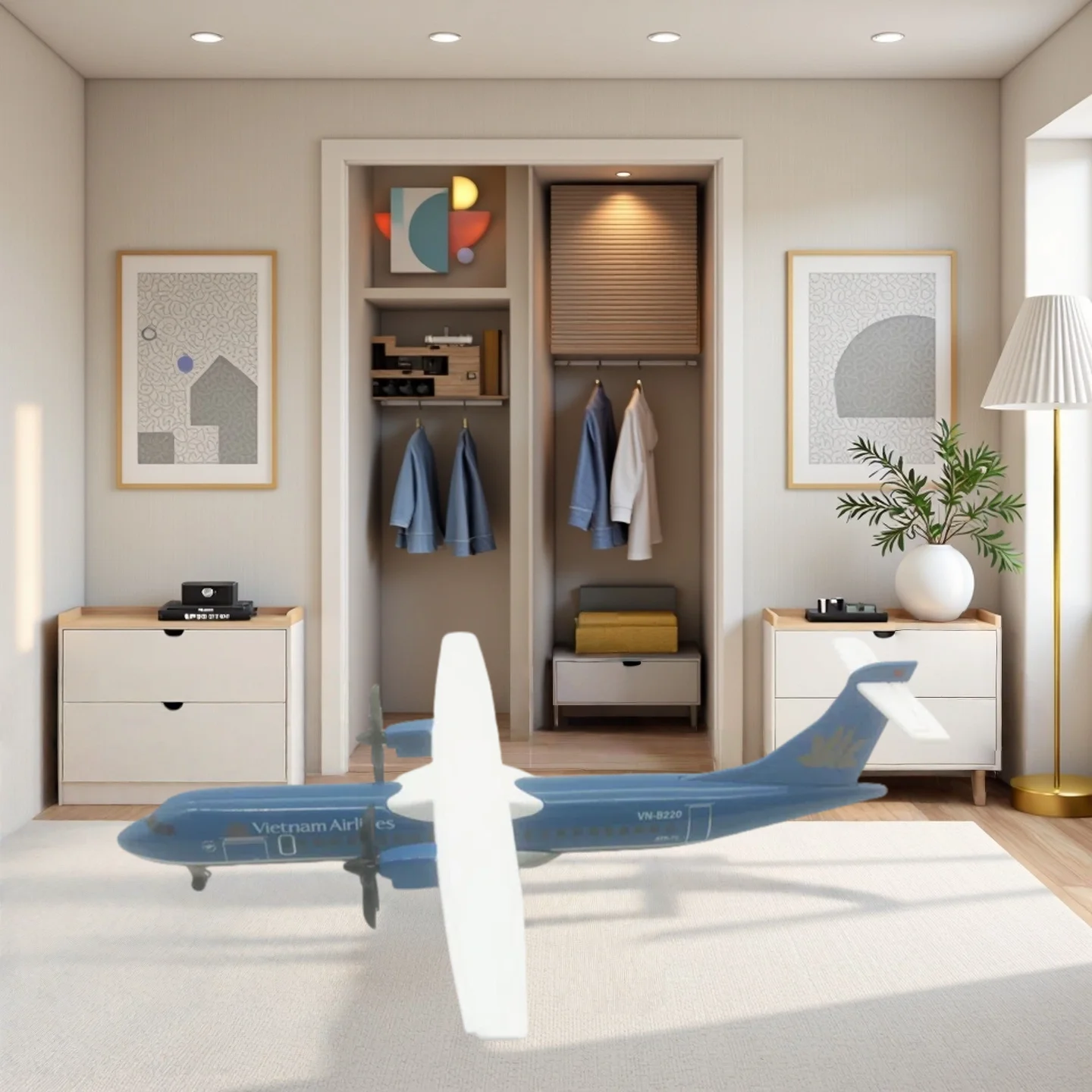 

20 см самолет Vietnam Airlines ATR Airlines ATR из сплава, модель самолета, игрушка для детей, подарок для коллекции, рождественские украшения