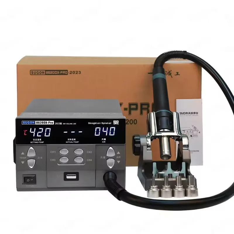 8620DX 1300W Soldering Station Digital BGA SMD IC Chip Rework Desoldering 110V 220V Hot Air Heater for Mobile