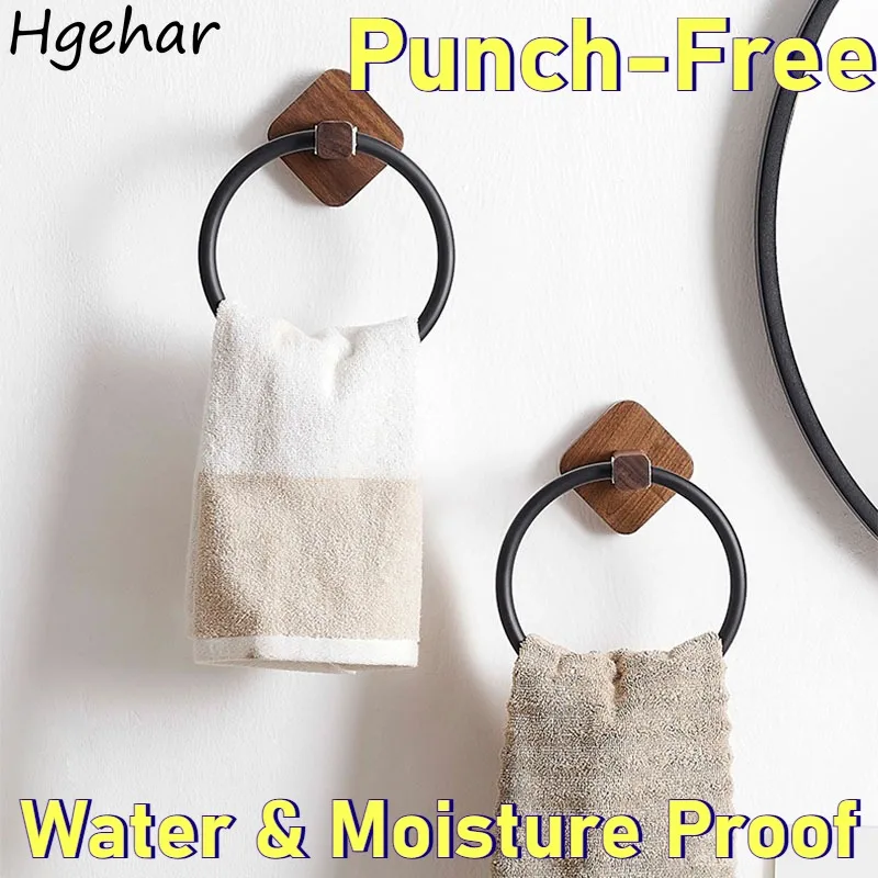 

Креативные японские кольцевые полки-держатели для полотенец из массива дерева, для дома, отелей и ванных комнат, оптом