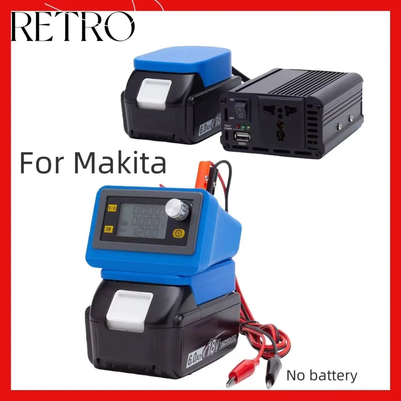 

Lab Test Adjustable Variable Voltage DC Power Supply Bench Source Converter DIY for Makita Battery Inverter for Starlink Mini