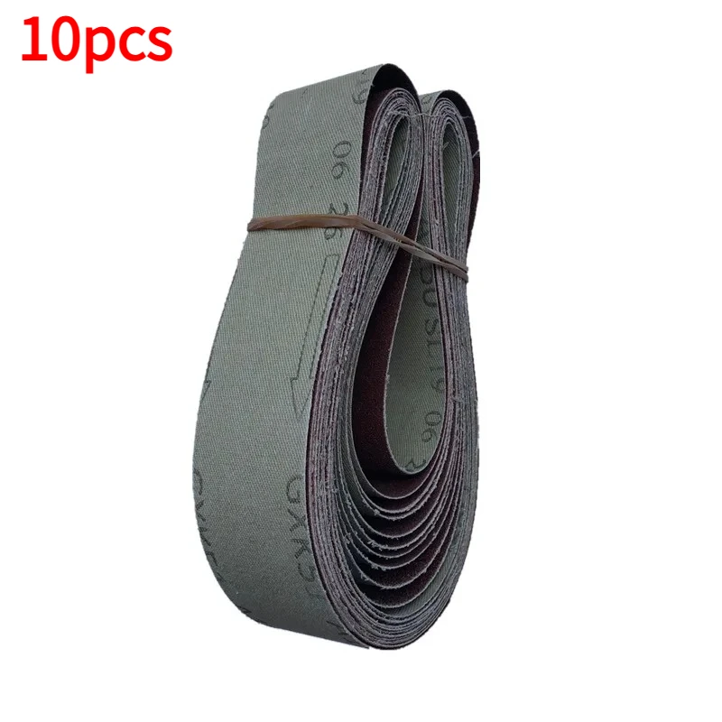 10 Pcs/set  680x40mm woodworking alumina abrasive sandpaper for Belt Sander machine Soft Metal Polishing sanding belt