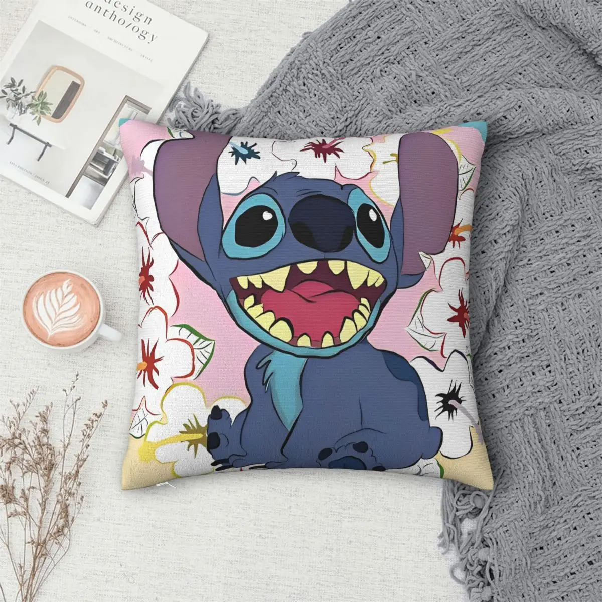 ألوها غرزة كيس وسادة مربع مضحك الغريبة غطاء الوسادة ديكور مخصص المخدة للمنزل 45*45 سنتيمتر