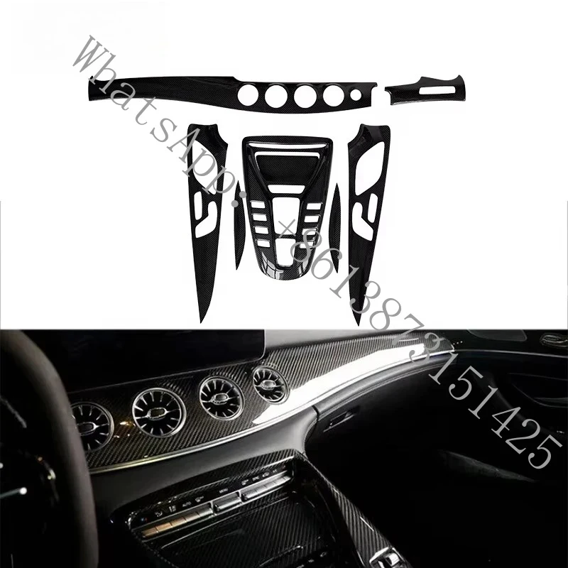 

Suitable 9 pieces of dry carbon fiber interior trim, interior kits, dashboard cover GT63S 2020-2023