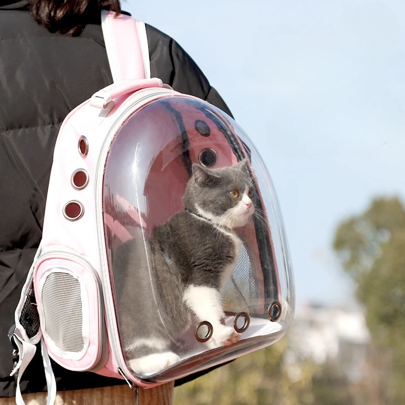 

Breathable Cat Carriers, Outdoor Hiking Backpack for Small Dog, Space Capsule Pet Bags, Transport