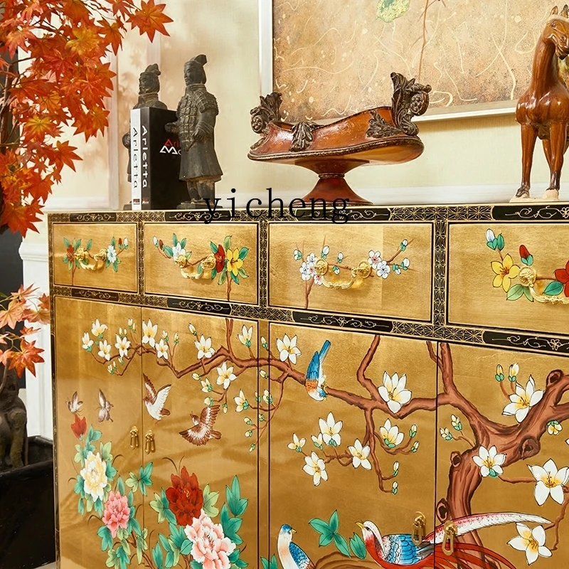 

LX Sideboard Cabinet Four Doors Large Capacity Entrance Hallway Shoe Cabinet
