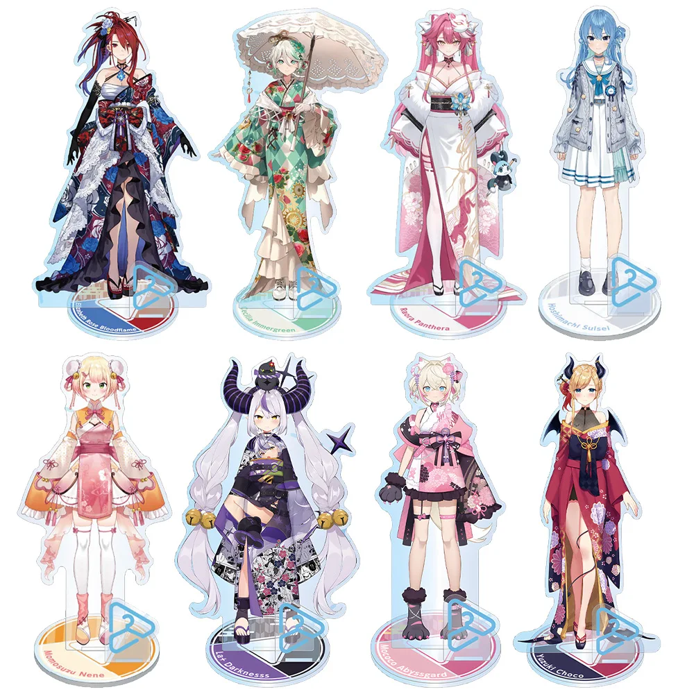 VTuber hololive جميع الشخصيات ساكورا ميكو تاكاني لوي هاكوي كويوري كازاما إيروها أيوندا ريسو الاكريليك حامل مكتب هدية مزخرفة