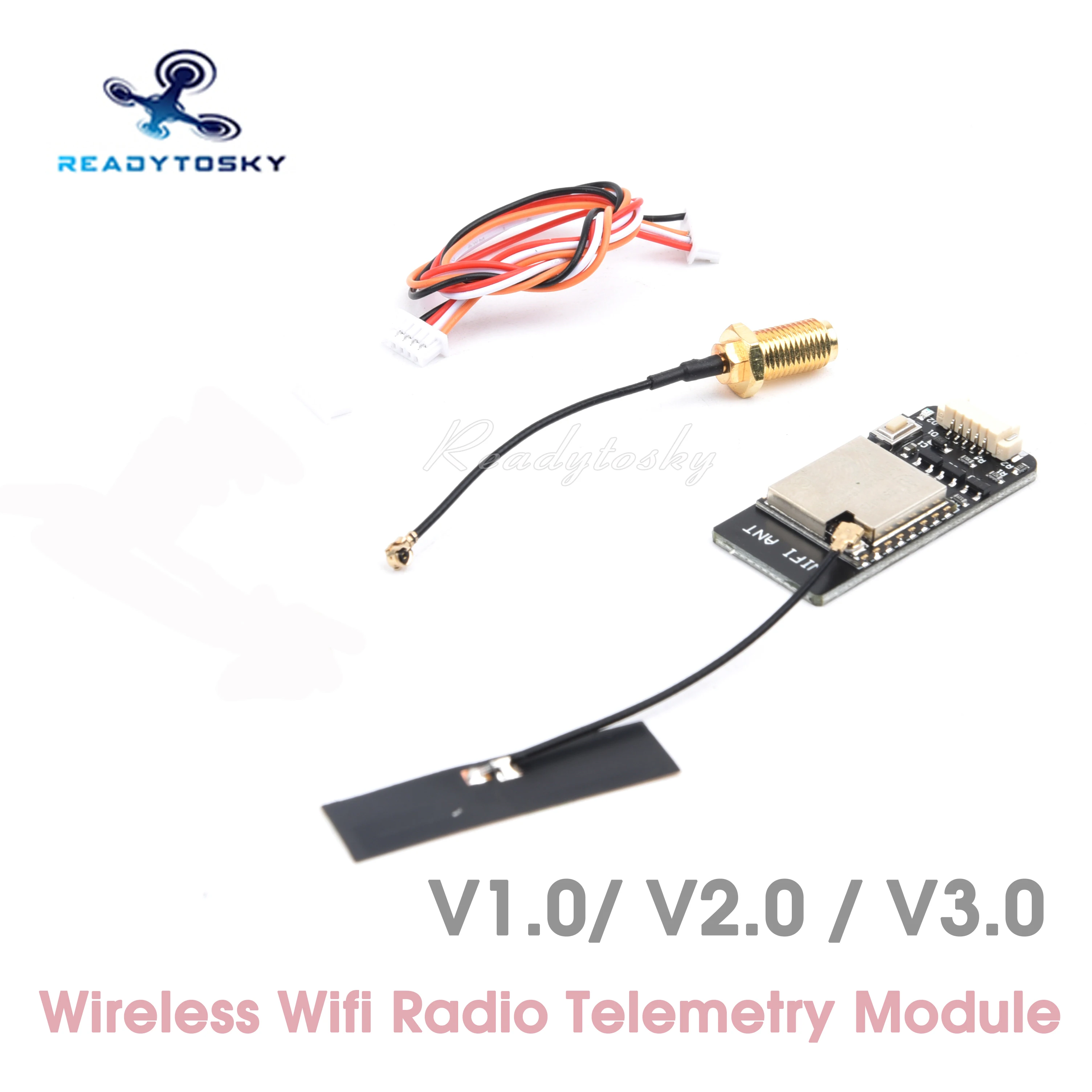 Wireless Wifi Radio Telemetry Module W/ Antenna for New MAVLink2 Pixhawk APM Flight Controller FPV Drone Smartphone Table