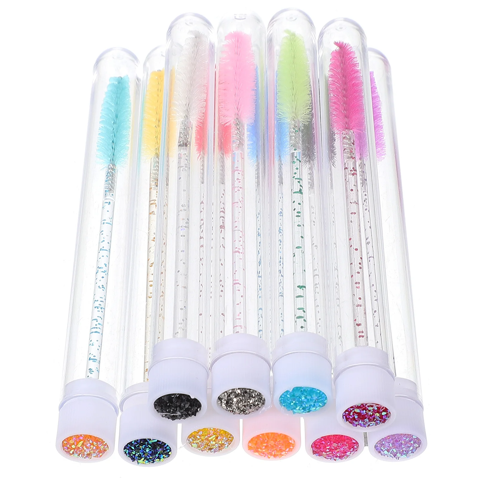 20Pcs Eyelash Brush Compact Lightweight Portable Makeup Tools for Personal Use Lash Brow Comb Mascara