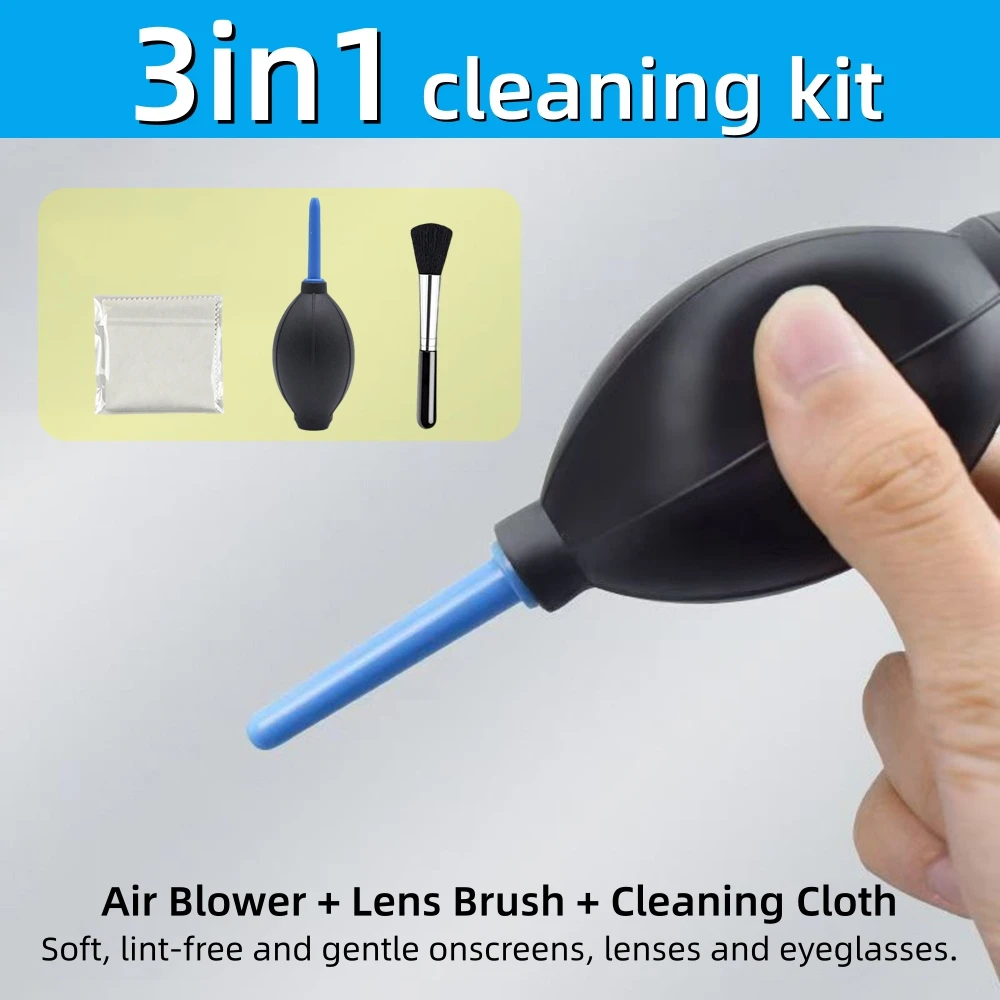 3-in-1 Kamera-Reinigungsset, professionelles DSLR-Objektiv- und Sensor-Reinigungsset für Sony, Fuji, Nikon, Canon SLR, DV-Kamera, Handy, PC, Sukkulenten