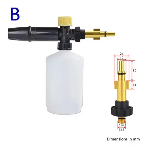 Auto Schuim Wassen Sneeuw Schuimlans Schuimmondstuk Schuimkanon Schuimgenerator voor Daewoo Hamer Karcher Huter Makita Hogedrukreiniger - afbeelding 1