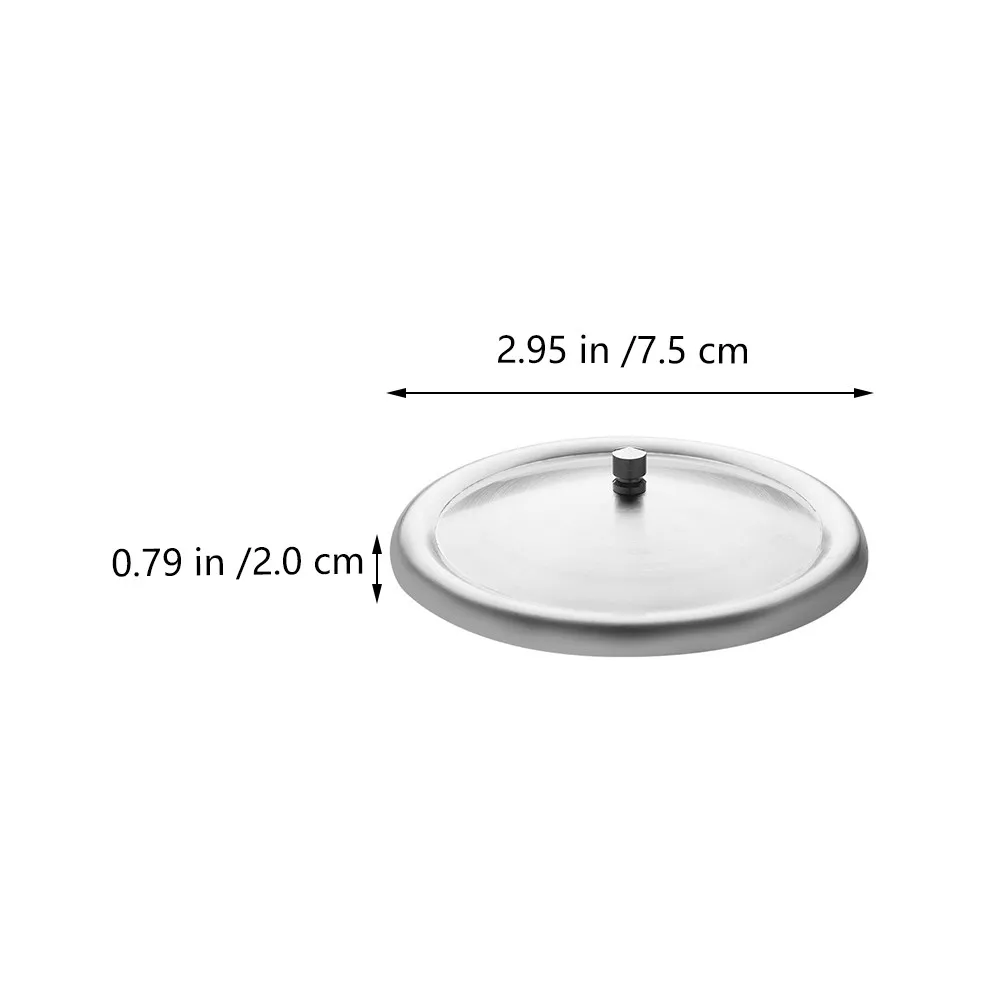 6Pcs Round Stainless Steel Cup Lids Heat Retention Cover Dustproof Seal for Mug Coffee Glass Milk Cups Cup Lids