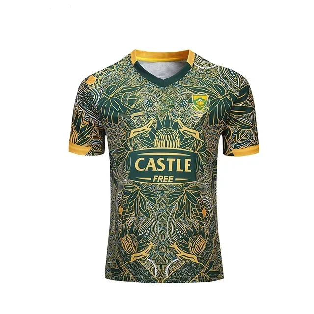 South Africa 2019 Centennial EditionMen\'s Rugby Jersey Sport Shirt S-3XL Customize