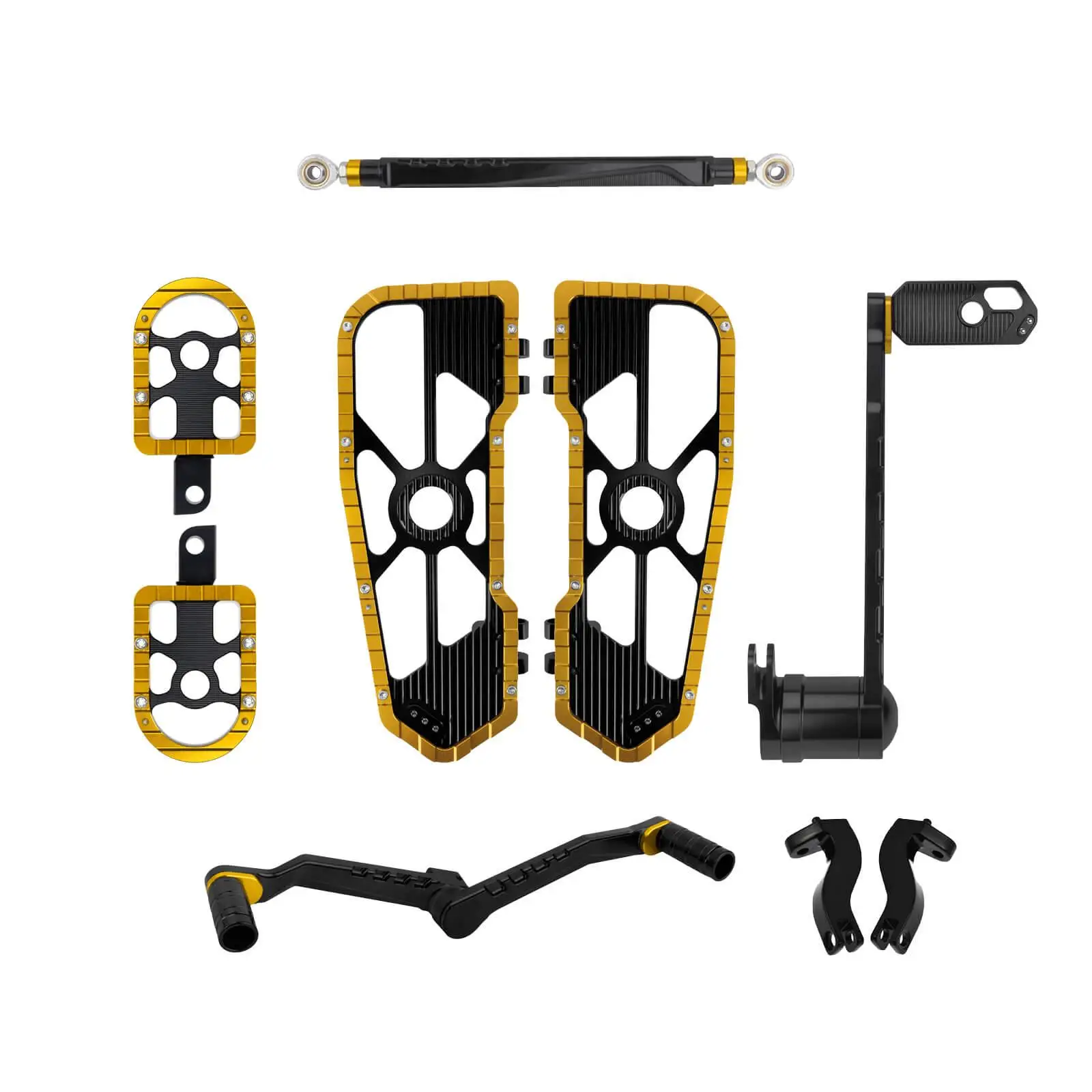 Motorfiets vloerplanken voetsteun schakelhendel remhendel sets bestuurder passagier voetsteun voor Harley Touring Road Street Glide 08-25