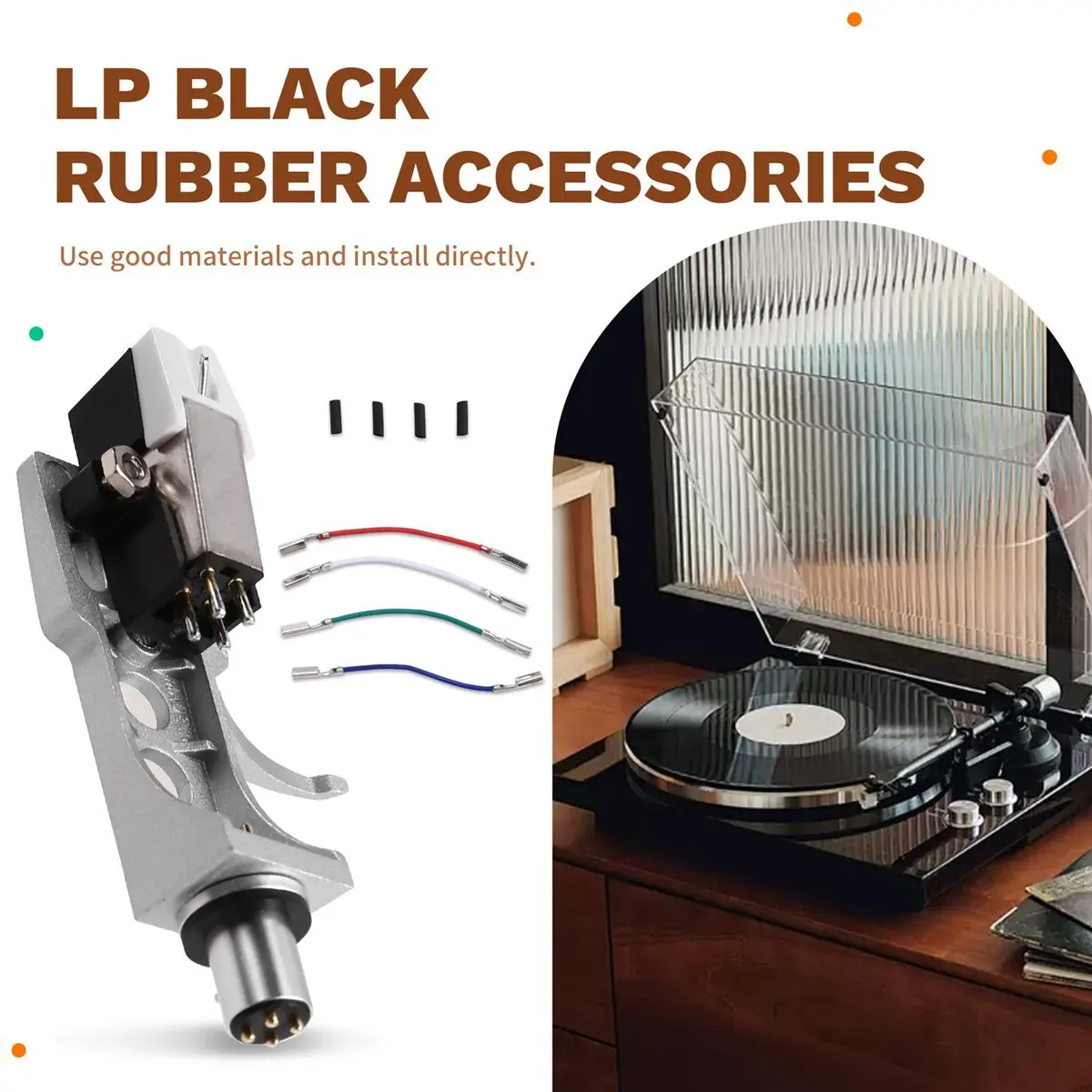 B21B Mm Cartridge Stylus Stand Combination Set for Phonograph Turntable Gramophone LP Vinyl Needle Accessories