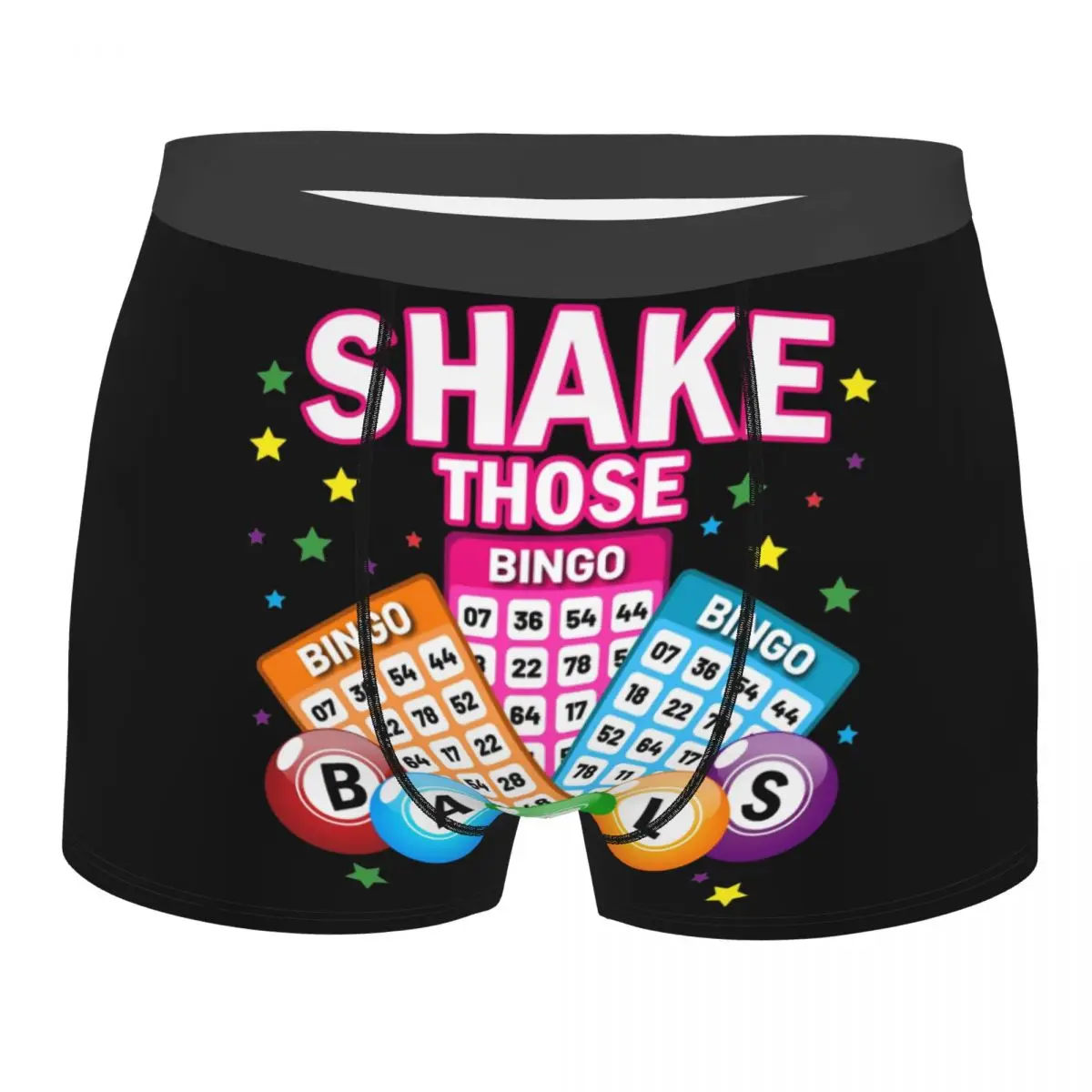 Male Fashion Shake Those Balls Funny Bingo Underwear Boxer Briefs Men Soft Shorts Underpants