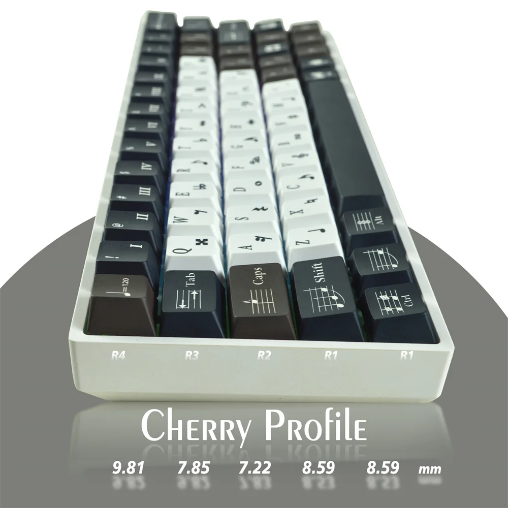 Tastenkappen PBT-Tastenkappe KCA/OEM/Cherry Profile für Cherry Mx Gateron Kailh Switches mechanische Tastatur Standard ANSI/ISO-Layout