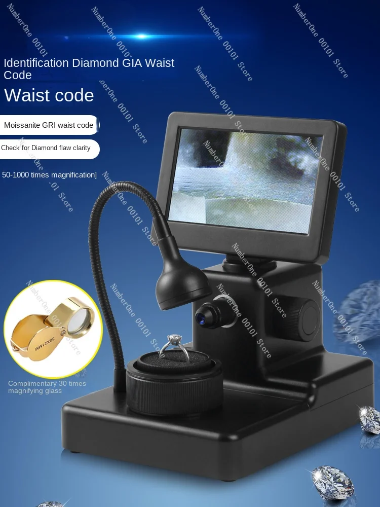 diamond ring special microscope portable high definition 30 times inspection gem clarity defects magnifying glass antique