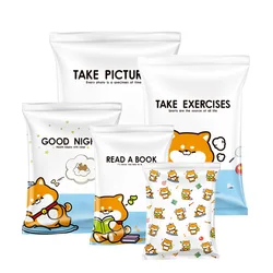 Cute Shiba Inu Vacuum Compression Bags For Clothes Travel Storage Bag Cartoon Thickened Comforter Dust Proof Storage Organizer