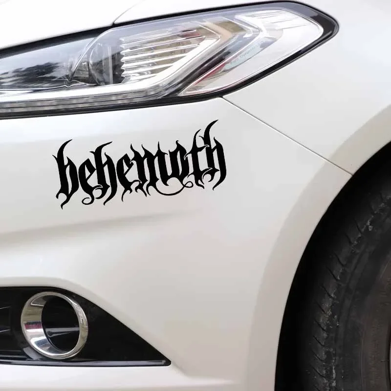 Menyenangkan mempesona kata ornamen Behemoth stiker mobil mobil motor aksesoris eksterior vinil stiker tahan air