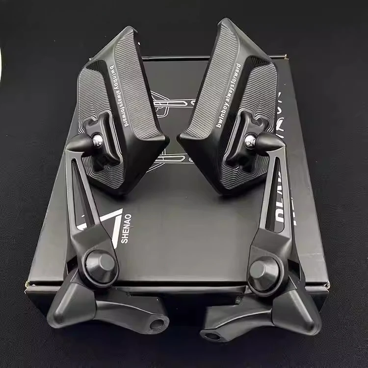 

Motorcycle modified rearview mirror CNC aluminum alloy electric vehicle universal for KTM foldable fixed wind wing reflector