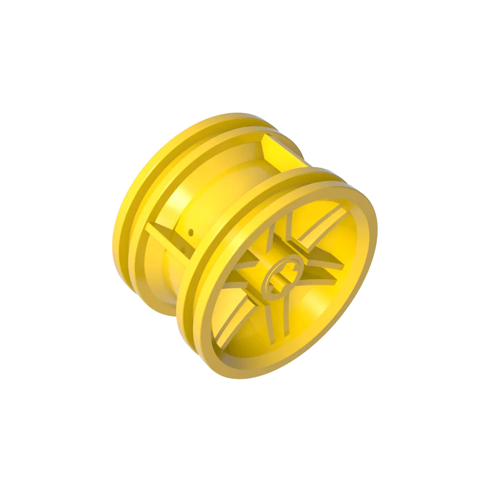 Gobricks Building Blocks GDS-1231 Koło 30,4 mm gł. x 20 mm bez otworów na kołki i wzmocnione obręcze kompatybilne z zabawkami lego 56145