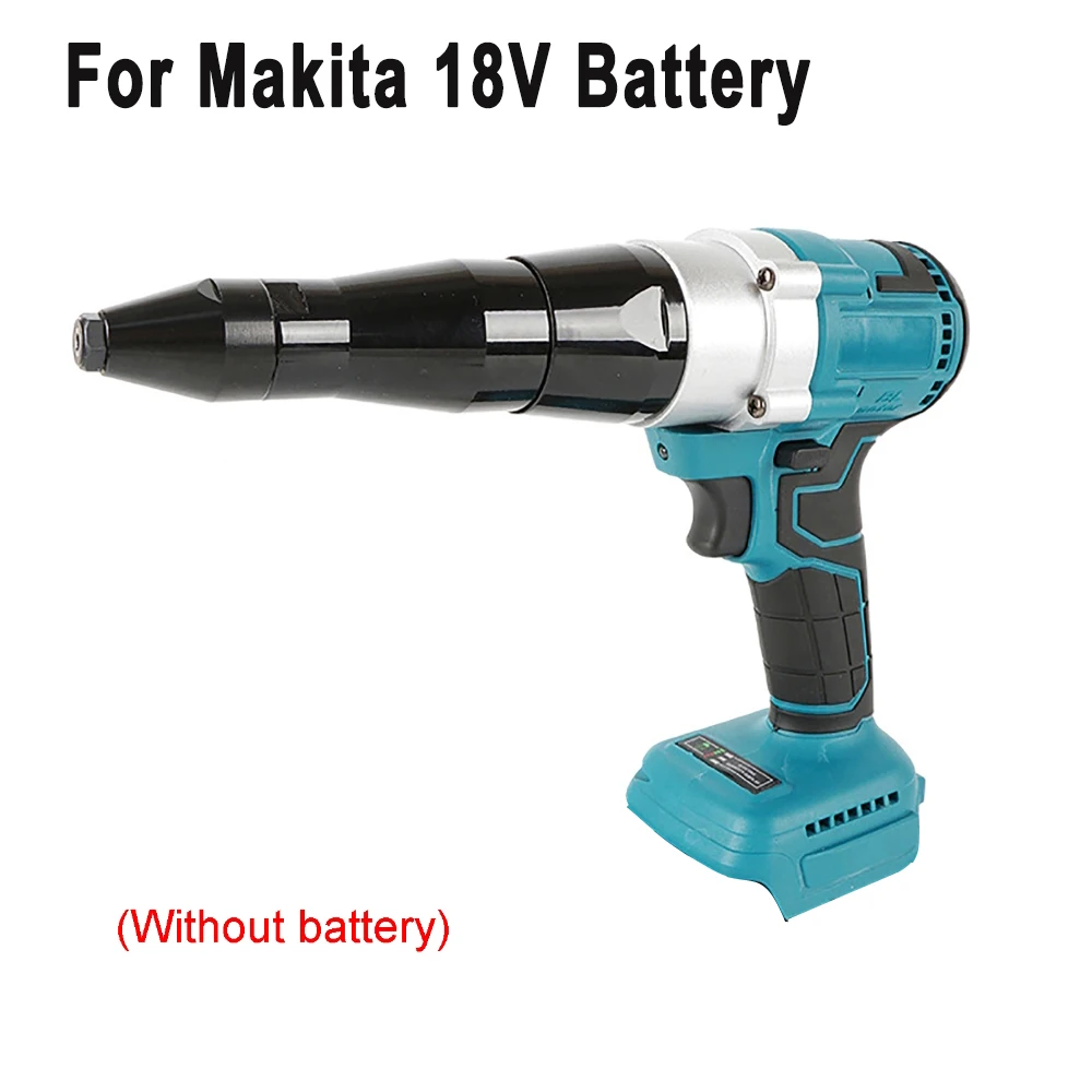 Điện Không Dây Riveter Súng 2.4-4.8Mm Lắp Brushess Bộ Vít Makita Pin 18V Tự Động Móng Tay Loại Bỏ