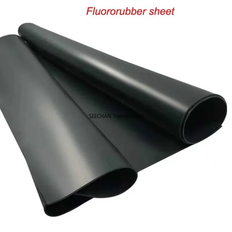 Fluorinated rubber sheet, 1mm-5mm, FKM sheet, Fluorinated rubber sheet resistant to oil and corrosion, acid and alkali