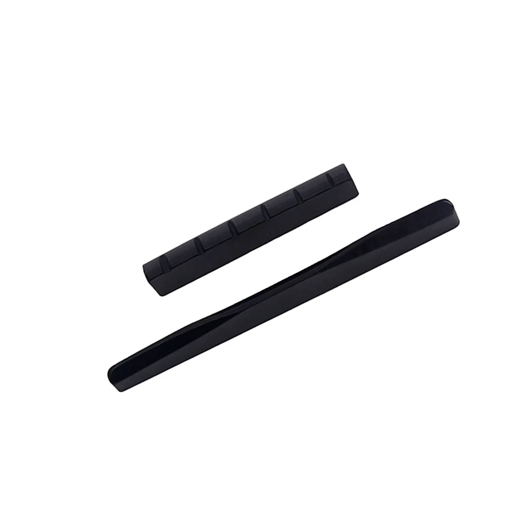 

2 Pcs Ramp-type Pillow Guitar Bridge Nut Accessory Brass GL905 Camel Bone Saddle