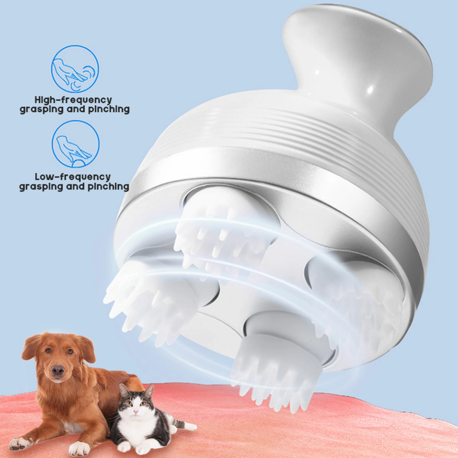 Enhance Your Beloved Companion's Wellbeing with this Portable, Convenient, and Easy-to-Use Pet Massager - Prioritize Quality and