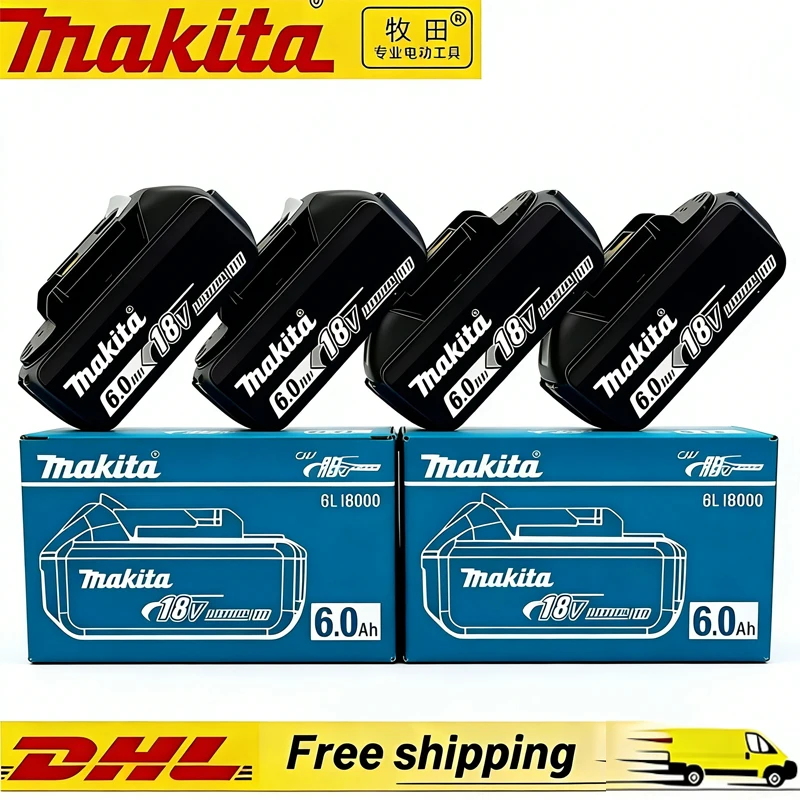 

2026 Makita BL1860 BL1850B BL1850 BL1840 BL1830 Screwdriver Battery & Charger 18v Replacement Power Tool Batteries
