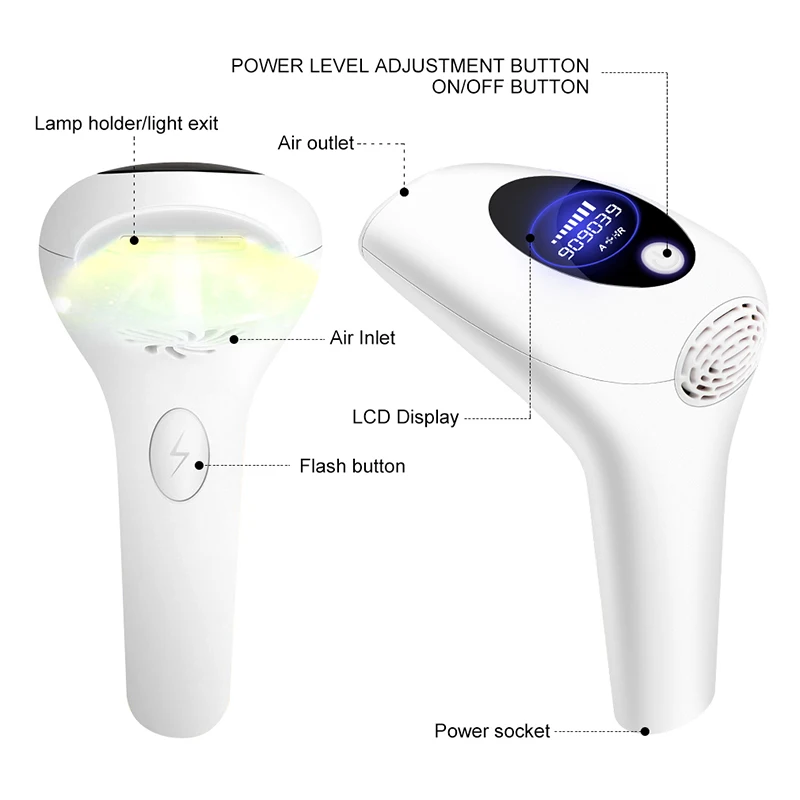 Home Use Mini Portable IPL Hair Removal Machine Painless Long Lasting Body Hair Remover Device