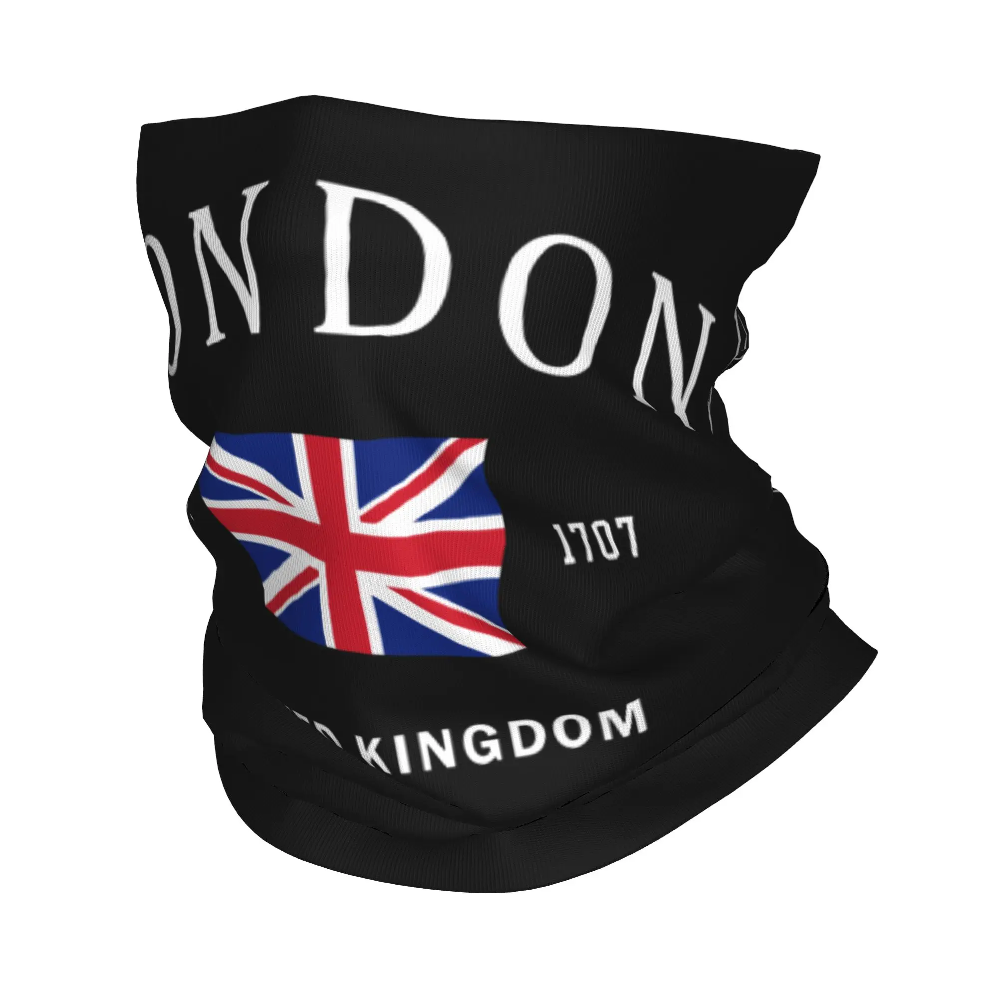 London British Flag Neck Gaiter Men Women Windproof Winter United Kingdom Pride Patriotic Bandana Scarf for Hiking