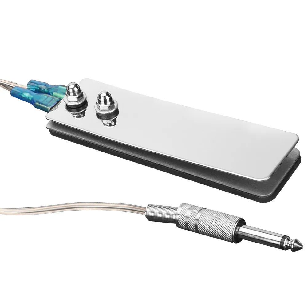 

Stainless Steel Tattoo Foot Pedal for Tattooing Machine Professional Non-Slip Round-Step Footswitch with Copper Wire High