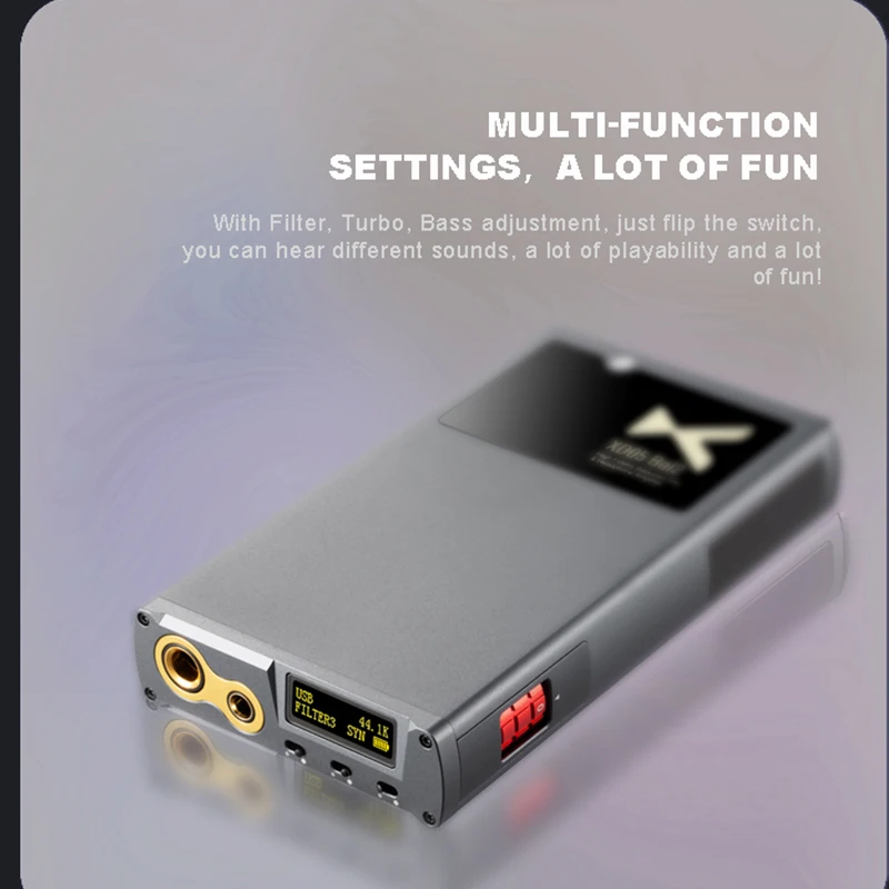 XDUOO XD05 Bal2 Protable HiFi Balanceado DAC AMP Amplificador de fone de ouvido 1500mW Potência de saída Bluetooth 5.1 LDAC/aptX/AAC PCM768 DSD512
