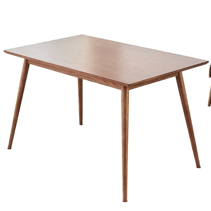

All solid wood high-end dining table, modern simple small apartment rectangular Nordic ash wood dining table