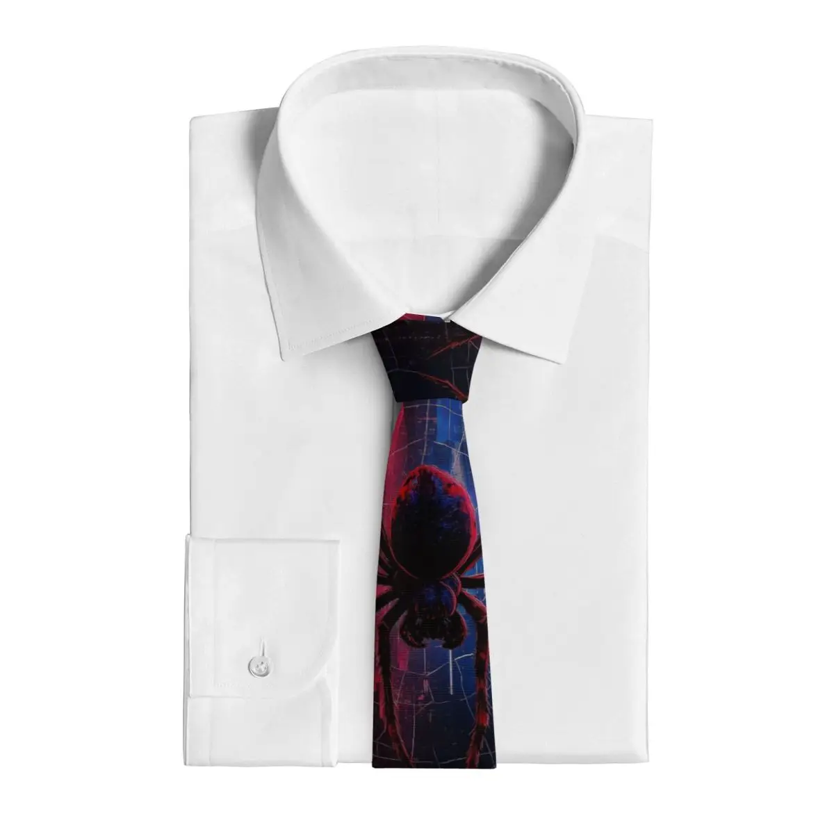 Spider And Web Necktie for Men Silk Polyester 8 cm Neck Ties Wedding Business Tie Classic Gravatas