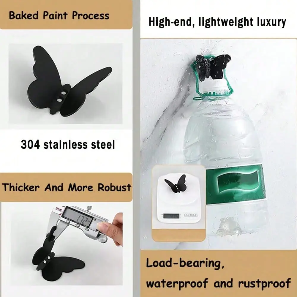 

Pcs Towel Hooks Bathroom Stainless Steel Heavy Duty Door Hanger, Coat Hook Robe Hook Clothes Cabinet Closet Sponges Wall For Ba