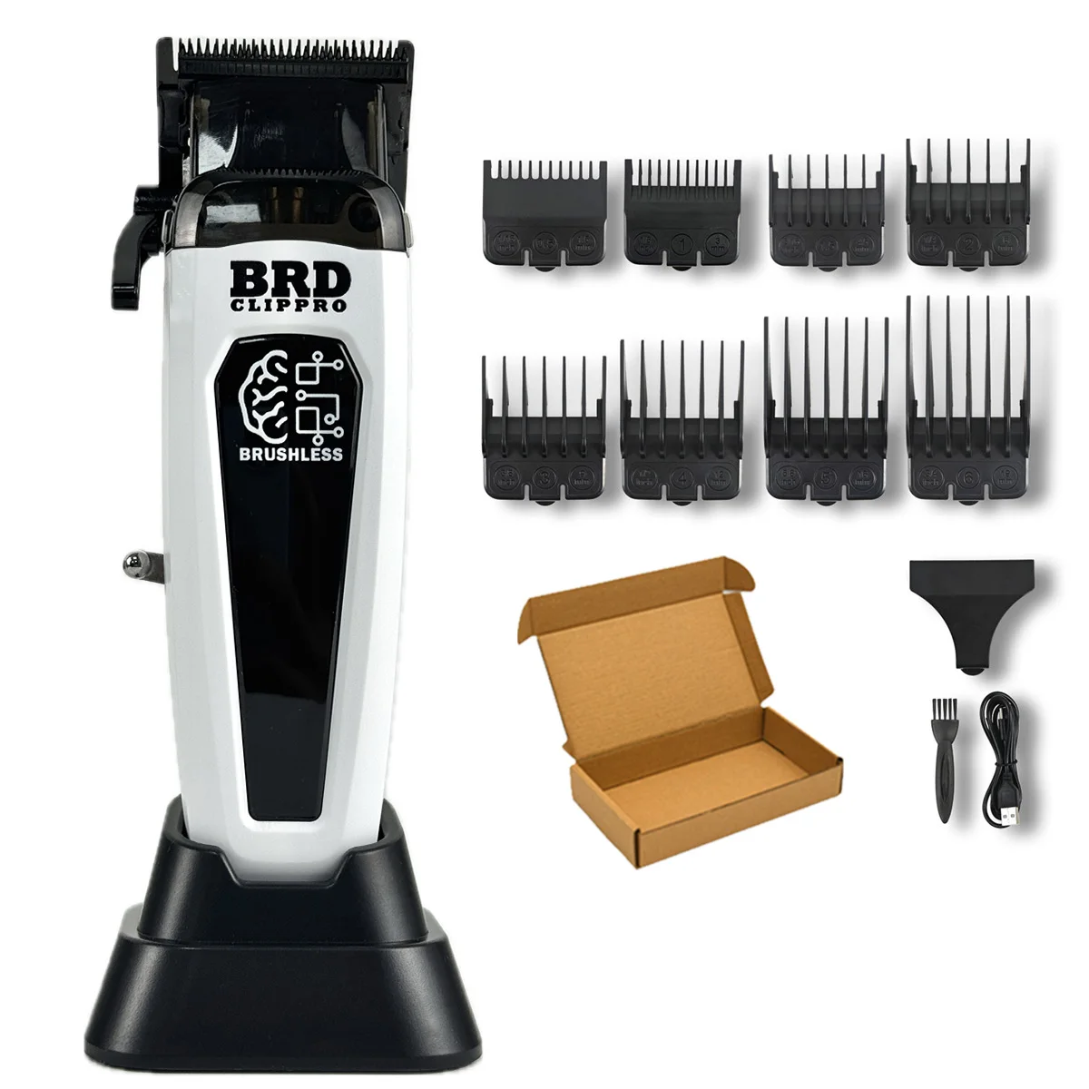 BRDCLIP 7500 RPM Borstelloze Motor Professionele Tondeuse Kapper Haar Snijmachine Kit Salon Tondeuse voor Mannen 106 078