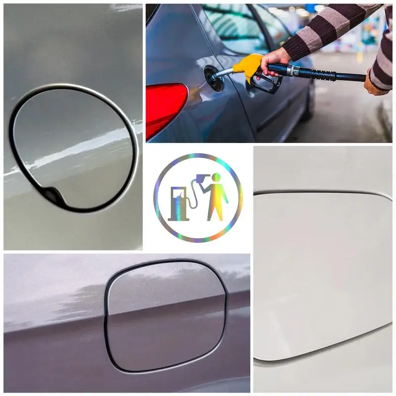 สติ๊กเกอร์ติดถังน้ำมันรถยนต์, สติ๊กเกอร์กันน้ำแบบสร้างสรรค์ฝาปิดสติกเกอร์ติดรถยนต์กาวเหนียวมากอุปกรณ์เสริมรถยนต์ไม่มีร่องรอยสำหรับกระเป๋าเดินทาง